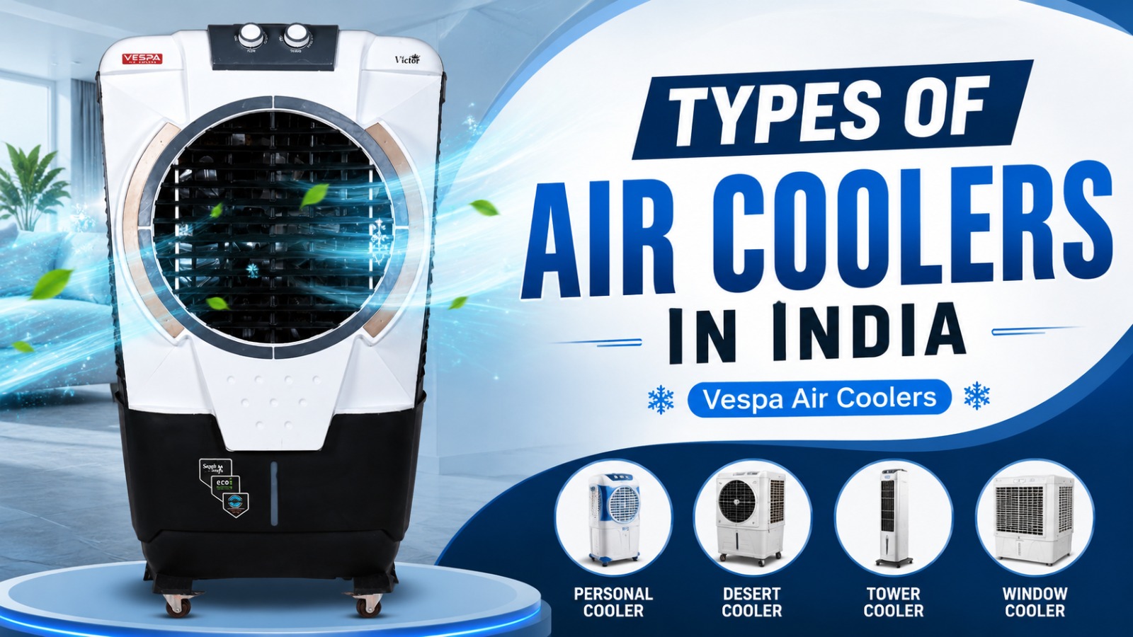 types of air cooler in India